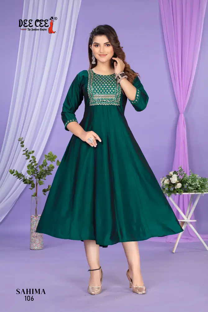 Sahima By Deecee Designer Flared Long Kurtis Suppliers In India